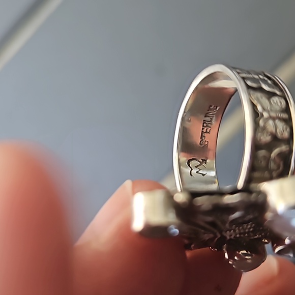 Echo Of A Dreamer Sterling Silver Butterfly Ring - Picture 7 of 8